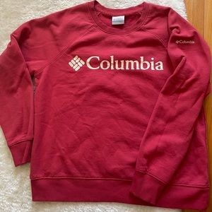Women’s dark pink Columbia sweater size M